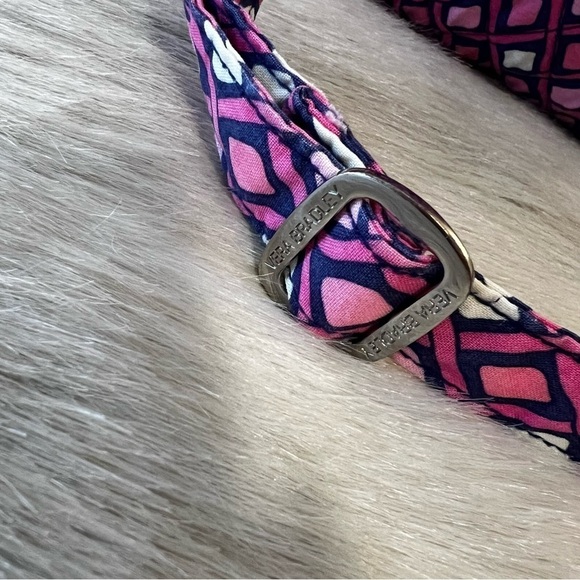 VERA BRADLEYKatalina Pink Diamonds Carryall Crossbody Handbag Purple 2012 Y2K - Picture 6 of 15